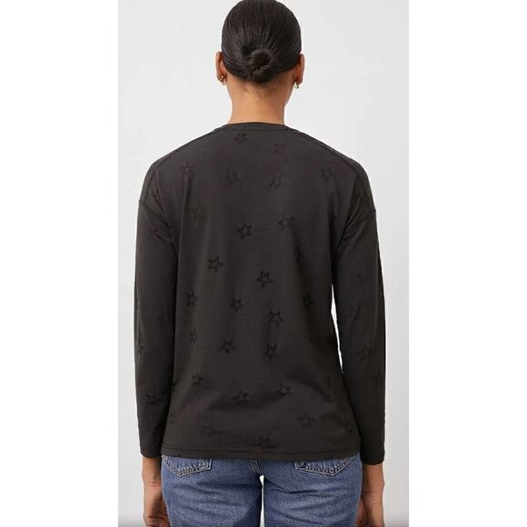 Rails Sami Black Stars Burnout V Neck NWT Size XS - Picture 2 of 10